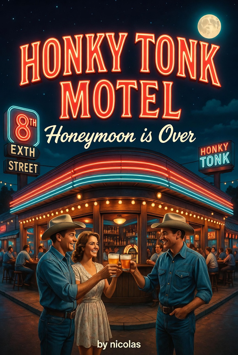 HONKY TONK MOTEL Honeymoon is Over background